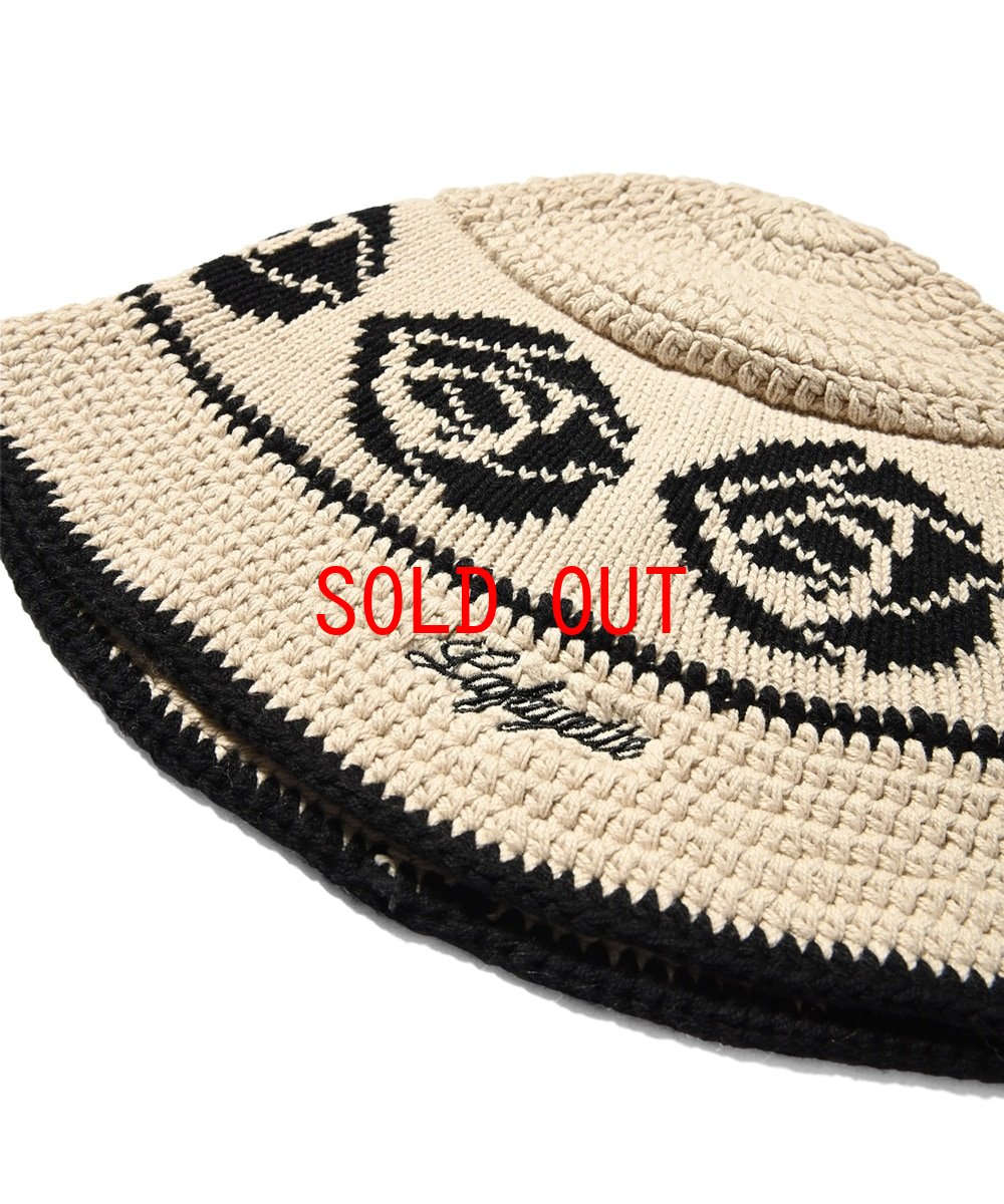 画像7: Rose Knit Bucket Hat ローズ ニット バケット ハット 帽子 (7)
