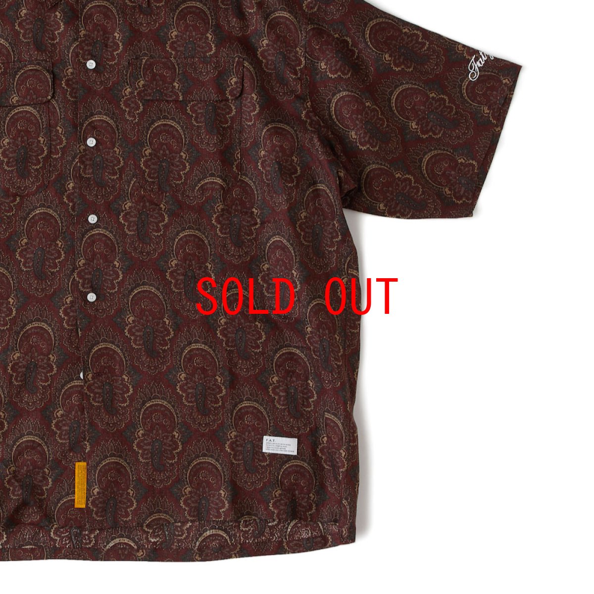 画像8: GIGATILE S/S Paisley Linnen Shirts MRN 半袖 ペイズリー リネン シャツ (8)