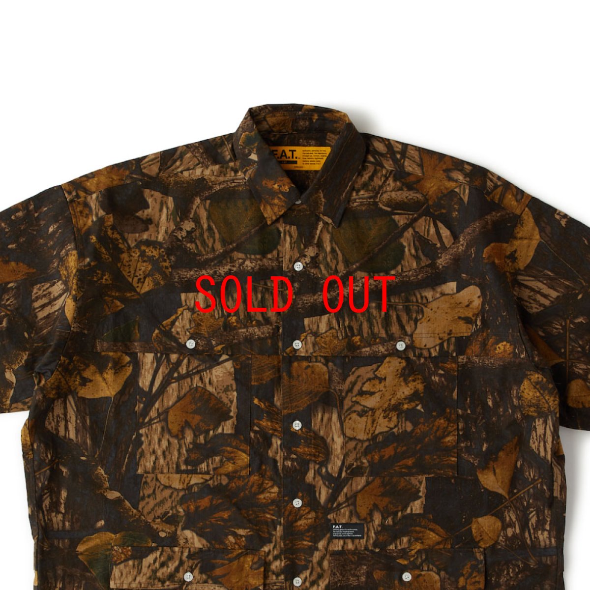 画像10: MEGAFIELD S/S Treecamo Shirts BRN ハンティング ツリーカモ 半袖 シャツ (10)