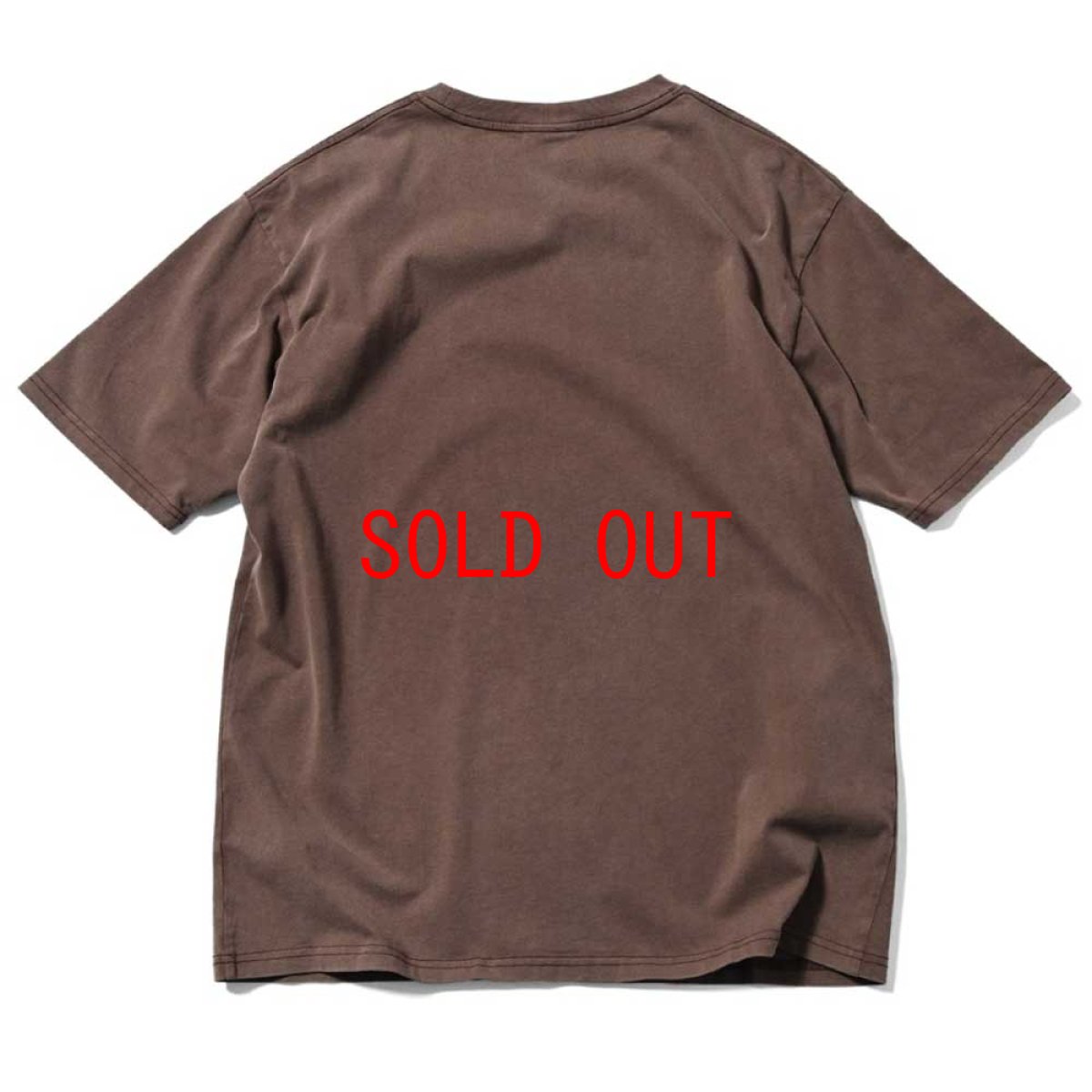 画像3: Old English Logo S/S Pigment Dyed Tee BRN オールドイングリッシュ ピグメント ロゴ 半袖 Tシャツ (3)