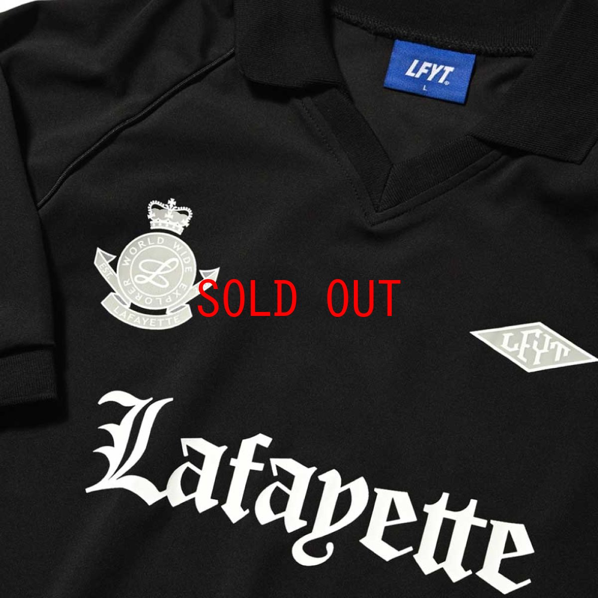 画像3: Emblem Soccer Jersey Shirt BLK エンブレム サッカー ジャージ 半袖 シャツ (3)