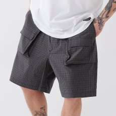画像1: HALFFIELD Wide Shorts Half Pants Minicheck ワイド ミニチェック ベイカー ショーツ イージー ハーフ パンツ (1)