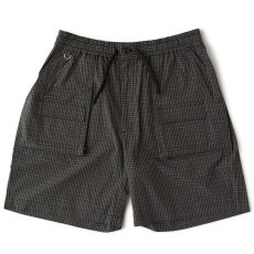 画像2: HALFFIELD Wide Shorts Half Pants Minicheck ワイド ミニチェック ベイカー ショーツ イージー ハーフ パンツ (2)