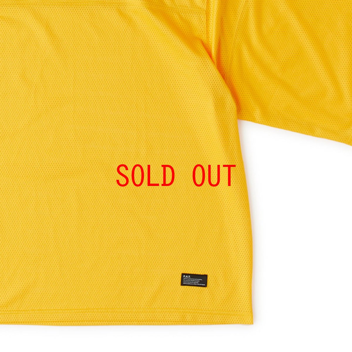 画像6: OVERMESH 3/4 Cut & Saw Tee YLW メッシュ 半袖 カットソー Tシャツ (6)