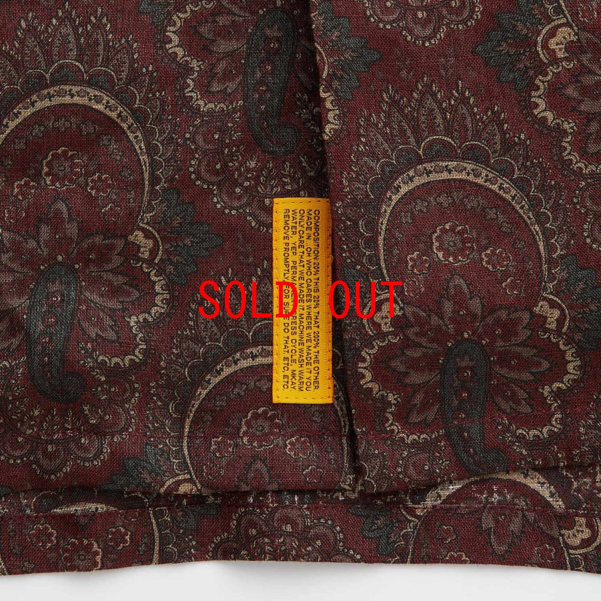 画像7: GIGATILE S/S Paisley Linnen Shirts MRN 半袖 ペイズリー リネン シャツ (7)