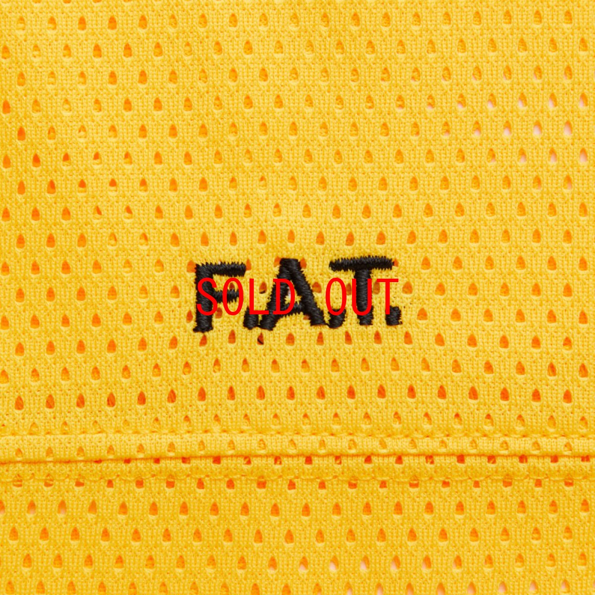 画像5: OVERMESH 3/4 Cut & Saw Tee YLW メッシュ 半袖 カットソー Tシャツ (5)