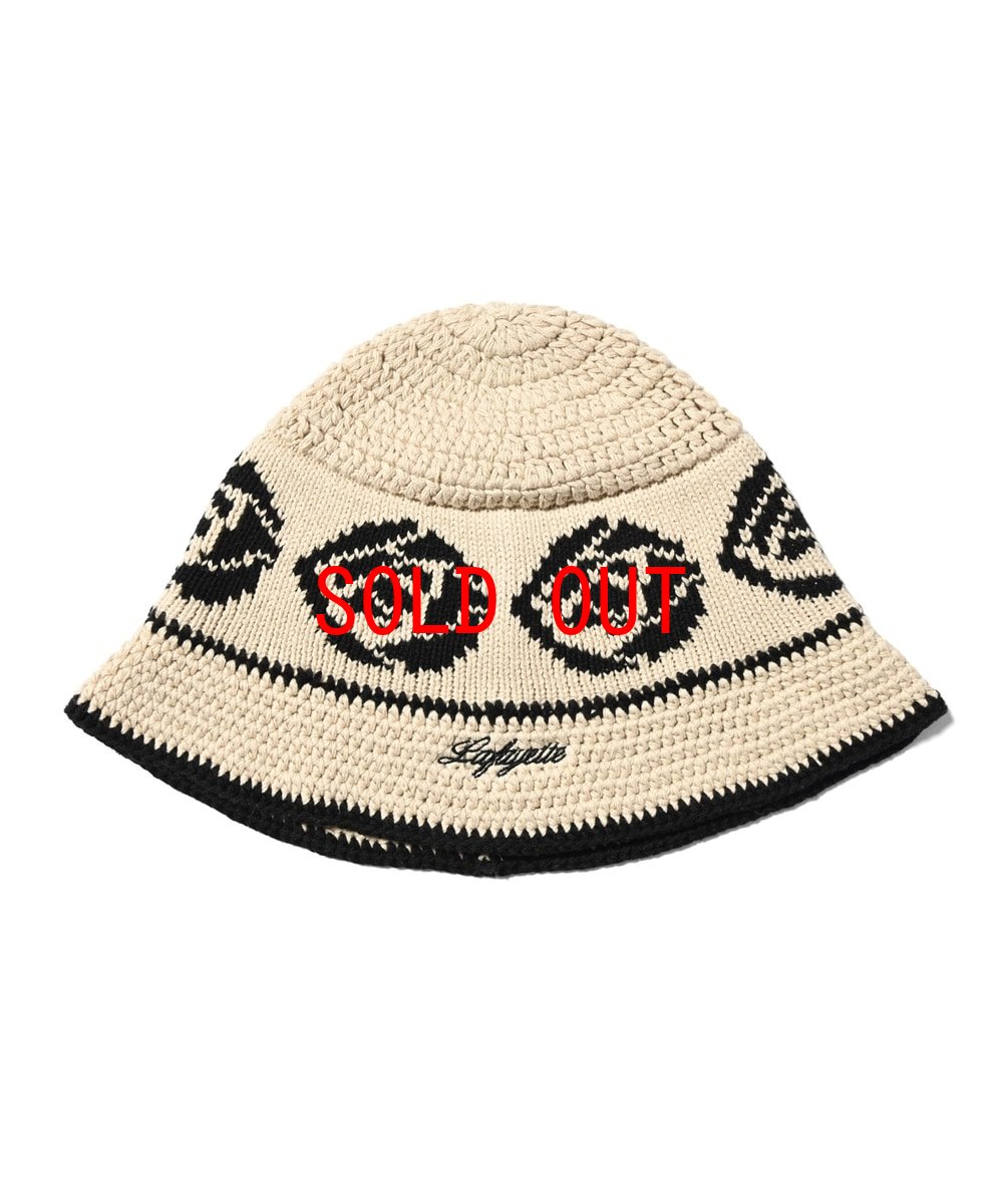 画像4: Rose Knit Bucket Hat ローズ ニット バケット ハット 帽子 (4)