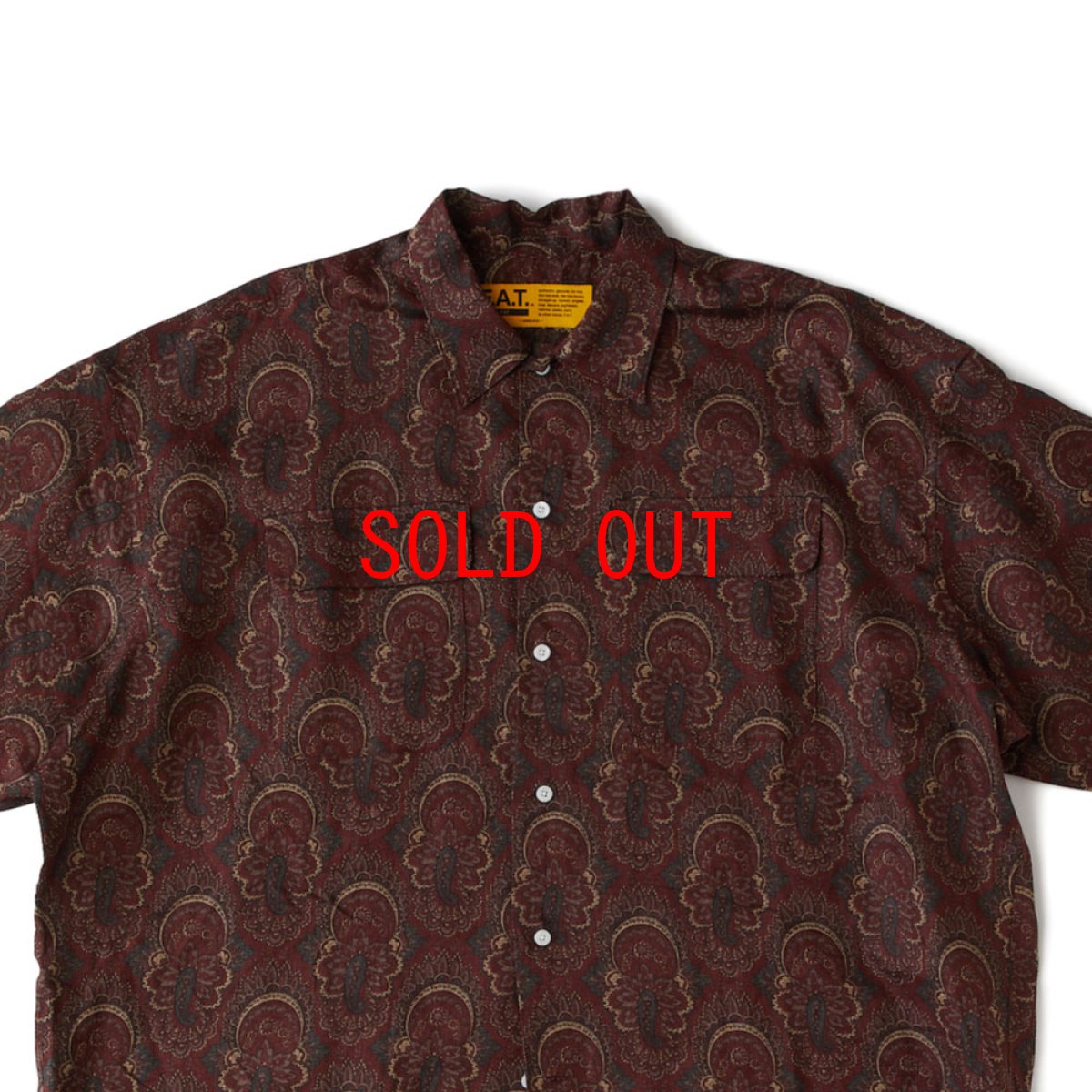 画像9: GIGATILE S/S Paisley Linnen Shirts MRN 半袖 ペイズリー リネン シャツ (9)