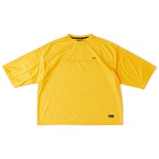 画像2: OVERMESH 3/4 Cut & Saw Tee YLW メッシュ 半袖 カットソー Tシャツ (2)