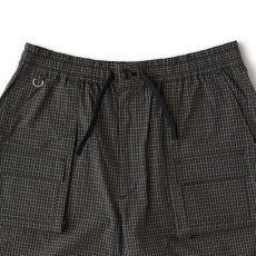画像4: HALFFIELD Wide Shorts Half Pants Minicheck ワイド ミニチェック ベイカー ショーツ イージー ハーフ パンツ (4)