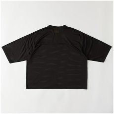画像3: OVERMESH 3/4 Cut & Saw Tee BLK メッシュ 半袖 カットソー Tシャツ (3)