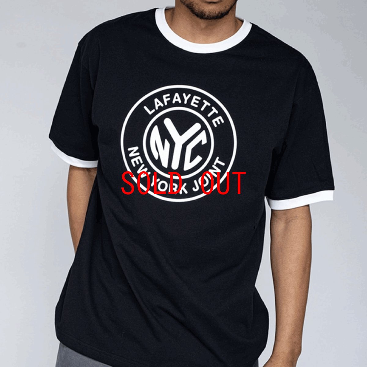画像2: 【LFYT 沖縄 Tシャツ セレクトショップ】 Token Logo Ringer S/S Tee Black トークン ロゴ リンガー トリム 半袖 シャツ (2)