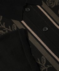 画像4: Rose Summer Knit Shirt Black サマー ニット 半袖 シャツ (4)