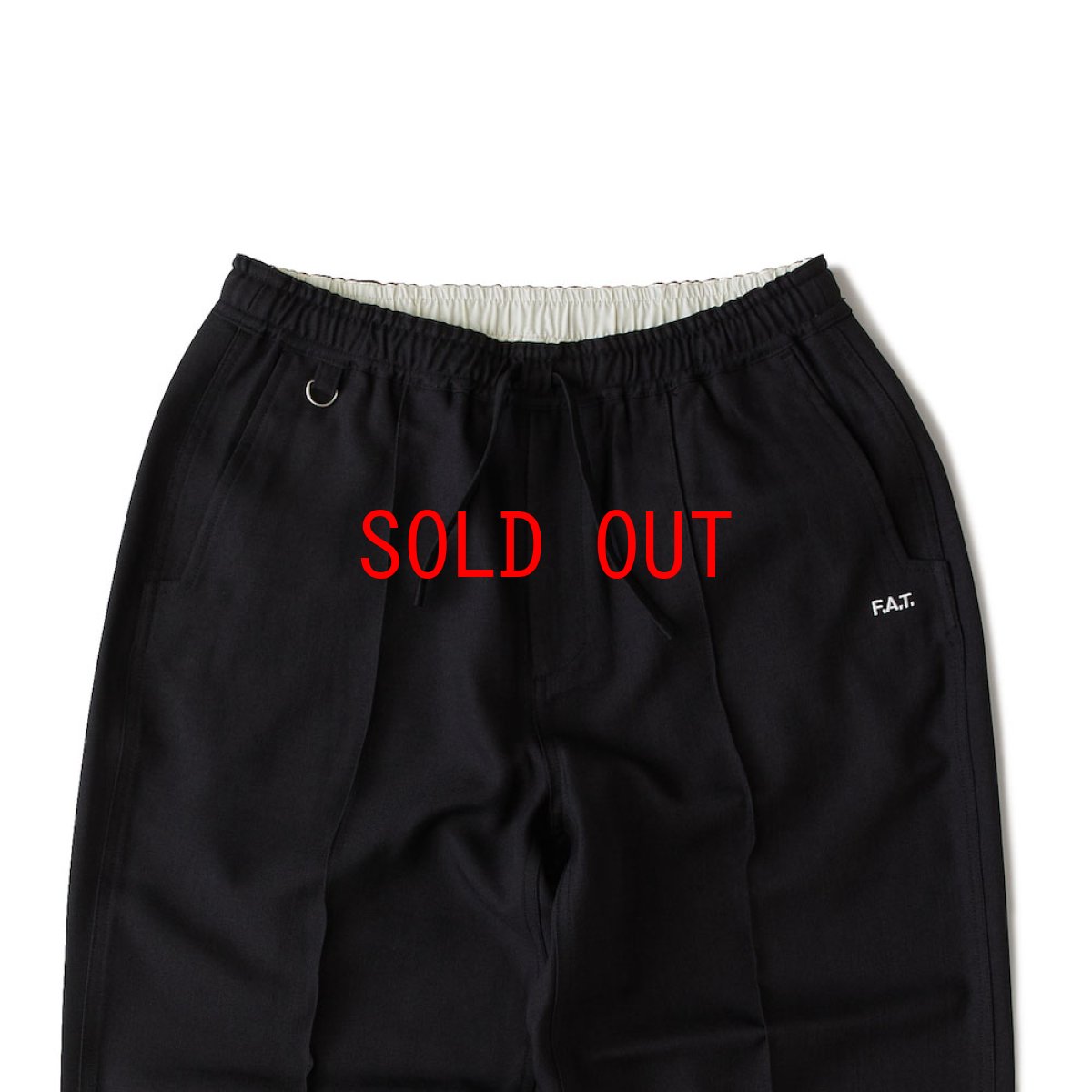 画像4: ZIGEZ Truck Pants BLK ピンタック ジャージ イージー パンツ (4)