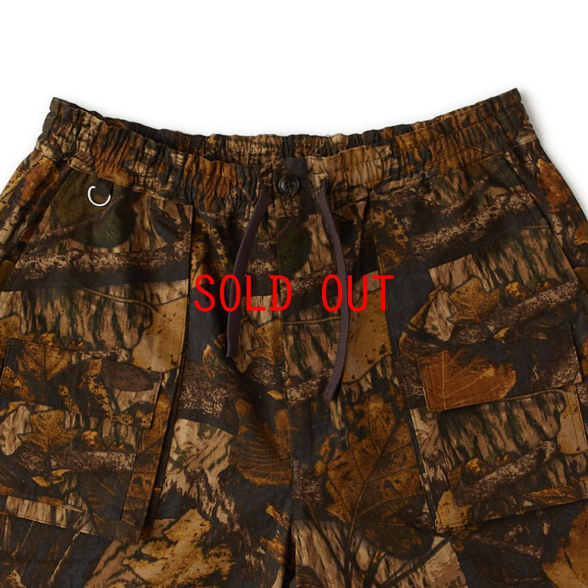 画像4: HALFFIELD Wide Cargo Shorts Half Pants BRN ワイド ツリーカモ ベイカー ショーツ イージー ハーフ パンツ (4)