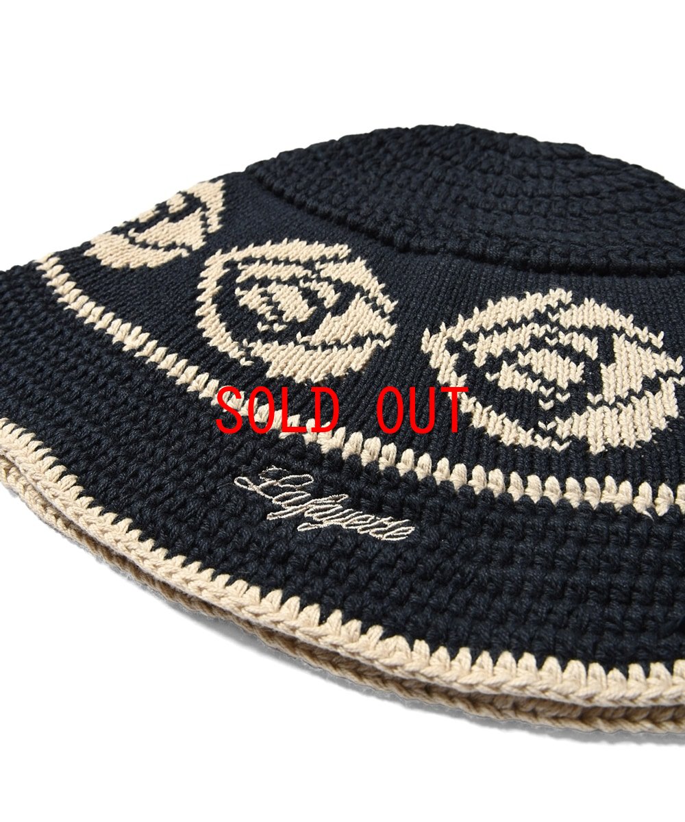 画像6: Rose Knit Bucket Hat ローズ ニット バケット ハット 帽子 (6)