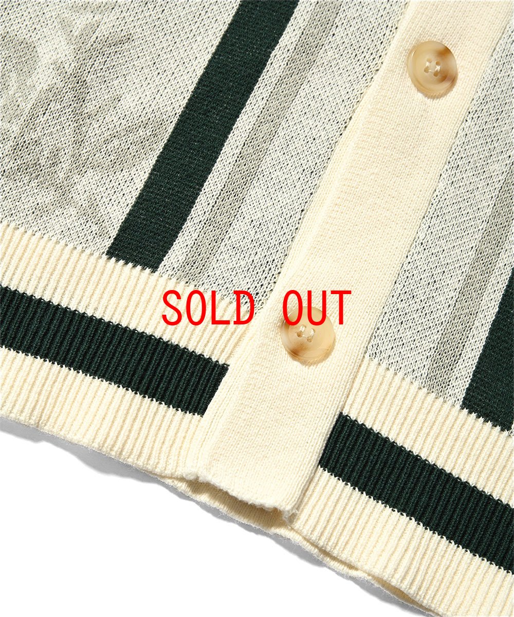 画像5: Rose Summer Knit Shirt White サマー ニット 半袖 シャツ (5)