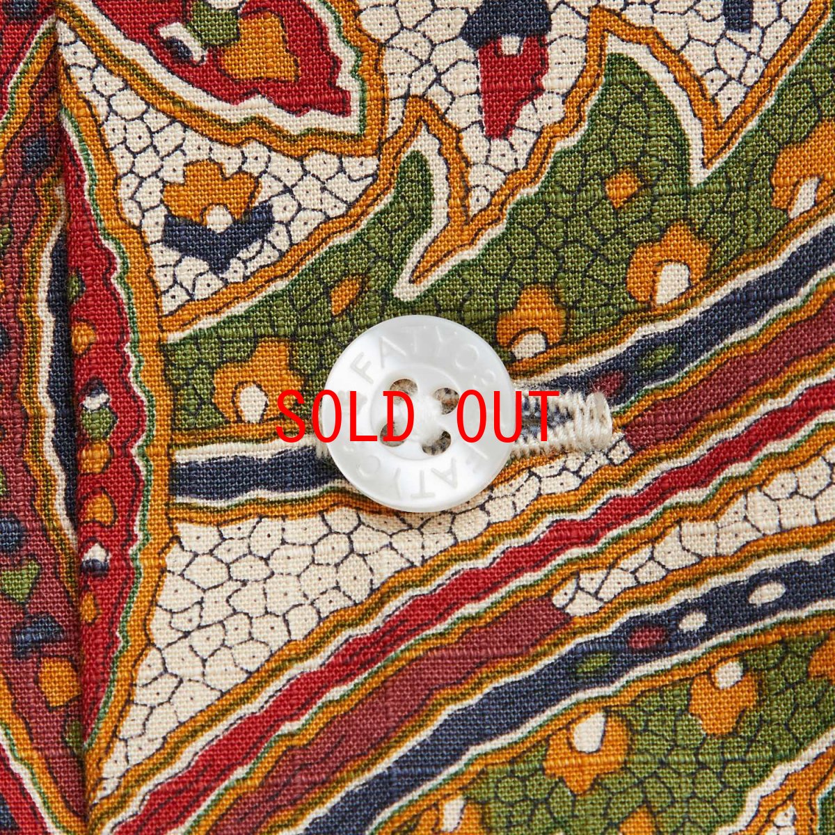 画像5: FIBERSAIC LIBERTY S/S Paisley Shirts BEG 半袖 ペイズリー リップストップ シャツ (5)