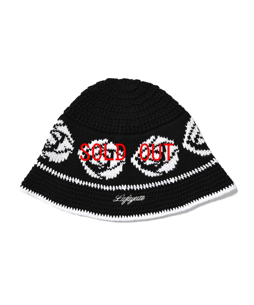 画像5: Rose Knit Bucket Hat ローズ ニット バケット ハット 帽子 (5)