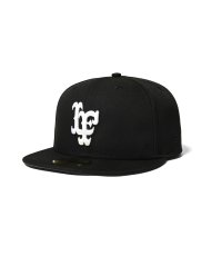 画像10: × New Era LF Logo 59Fifty Crew LF LOGO Cap BLK ニューエラ ロゴ キャップ レザー 帽子 (10)
