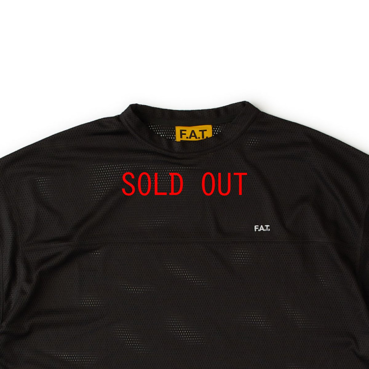 画像7: OVERMESH 3/4 Cut & Saw Tee BLK メッシュ 半袖 カットソー Tシャツ (7)