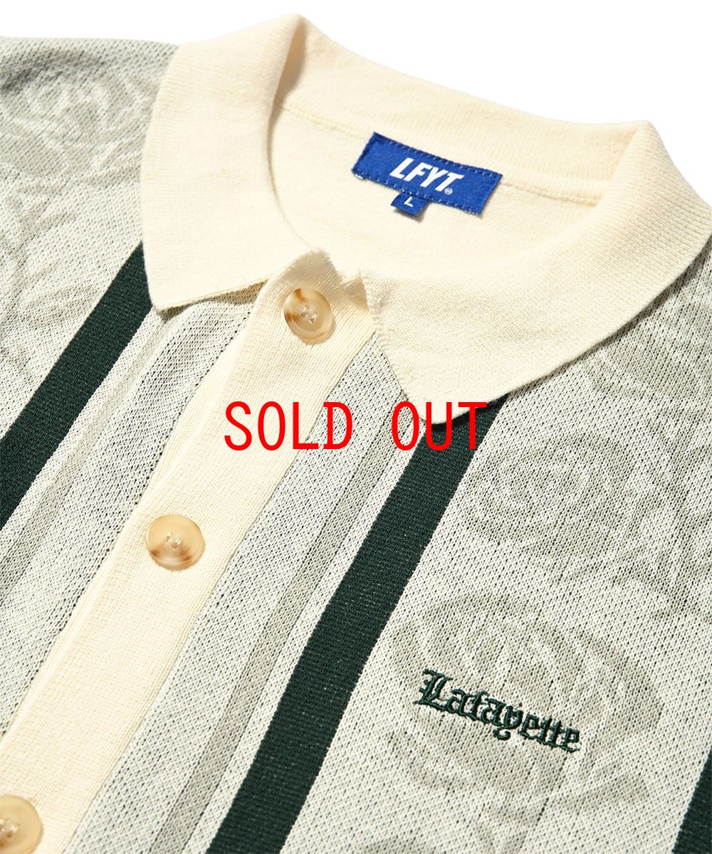 画像4: Rose Summer Knit Shirt White サマー ニット 半袖 シャツ (4)