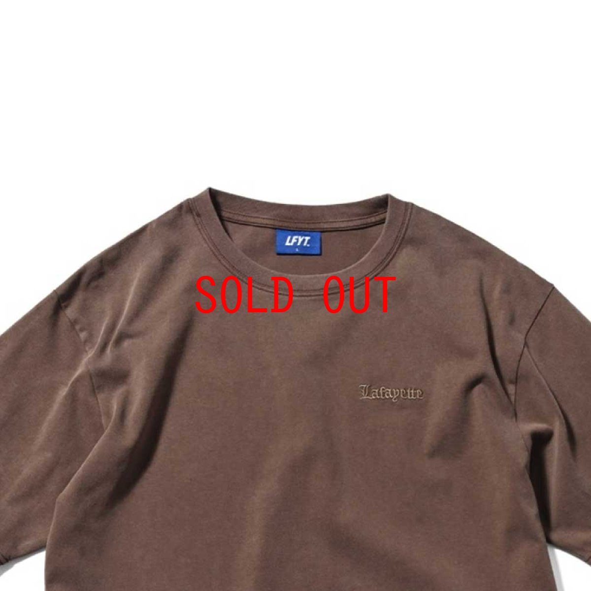 画像7: Old English Logo S/S Pigment Dyed Tee BRN オールドイングリッシュ ピグメント ロゴ 半袖 Tシャツ (7)