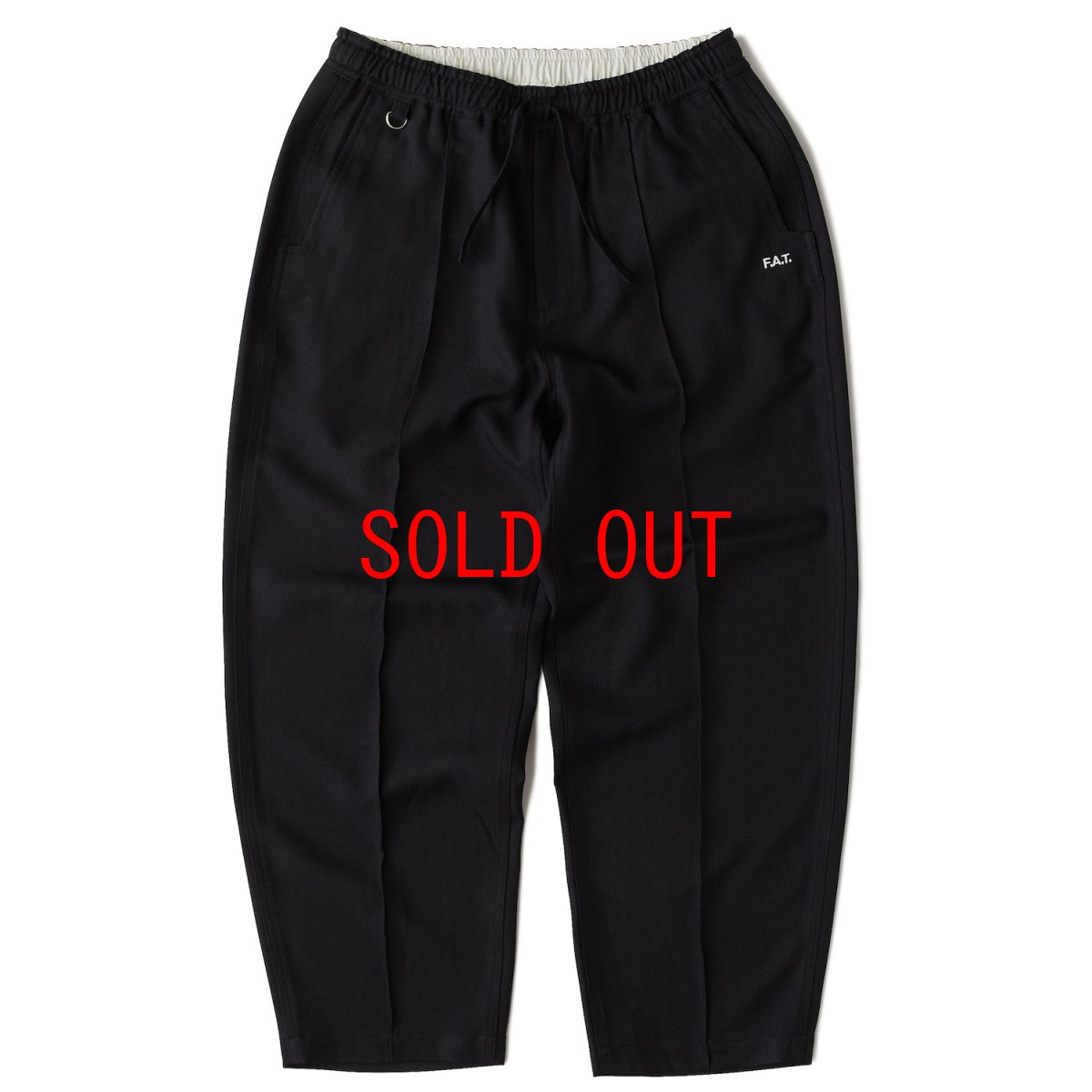画像2: ZIGEZ Truck Pants BLK ピンタック ジャージ イージー パンツ (2)