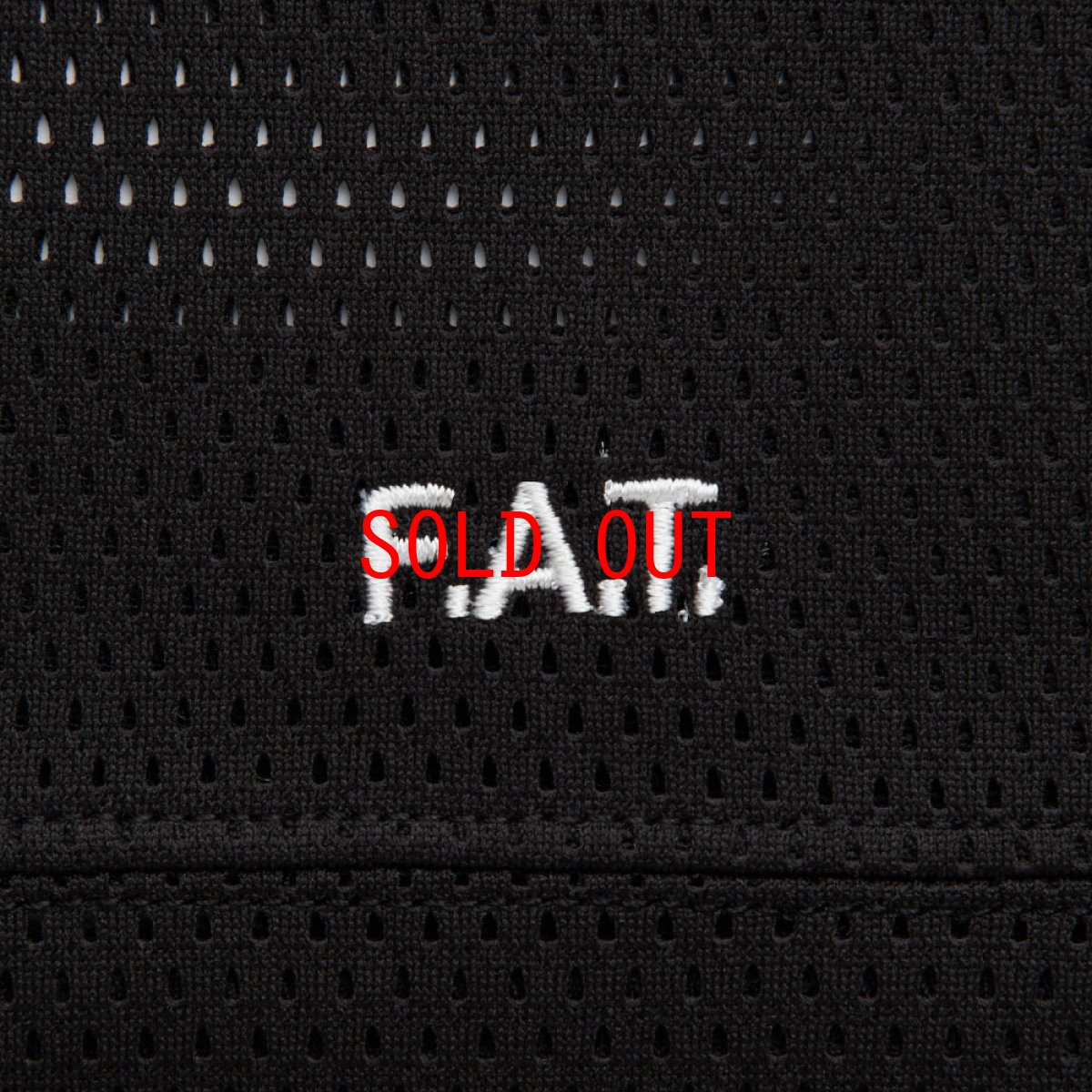 画像4: OVERMESH 3/4 Cut & Saw Tee BLK メッシュ 半袖 カットソー Tシャツ (4)