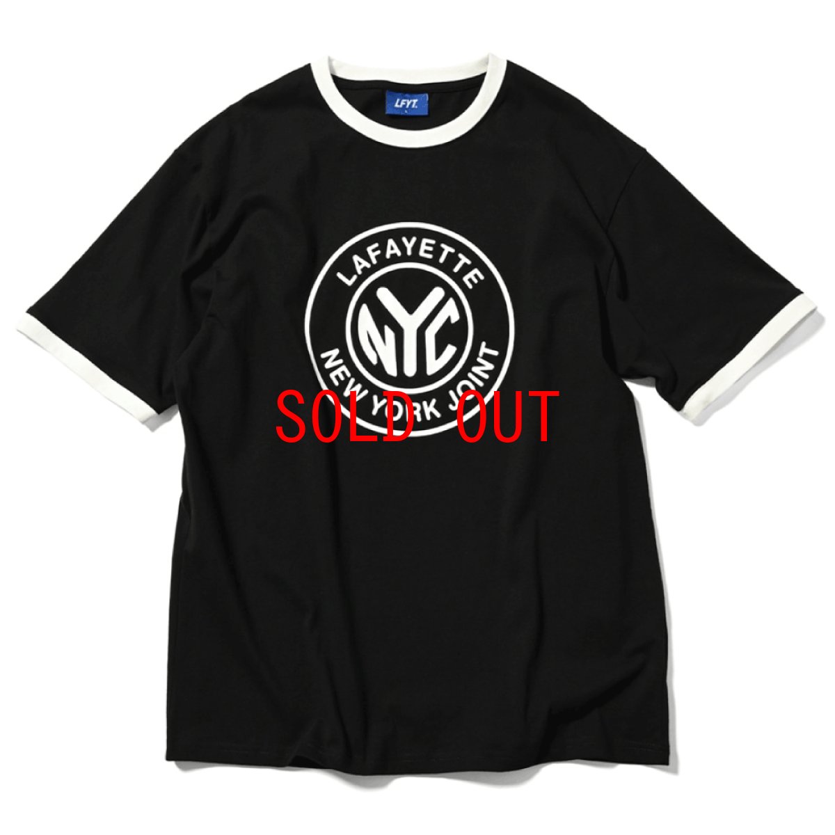 画像1: 【LFYT 沖縄 Tシャツ セレクトショップ】 Token Logo Ringer S/S Tee Black トークン ロゴ リンガー トリム 半袖 シャツ (1)