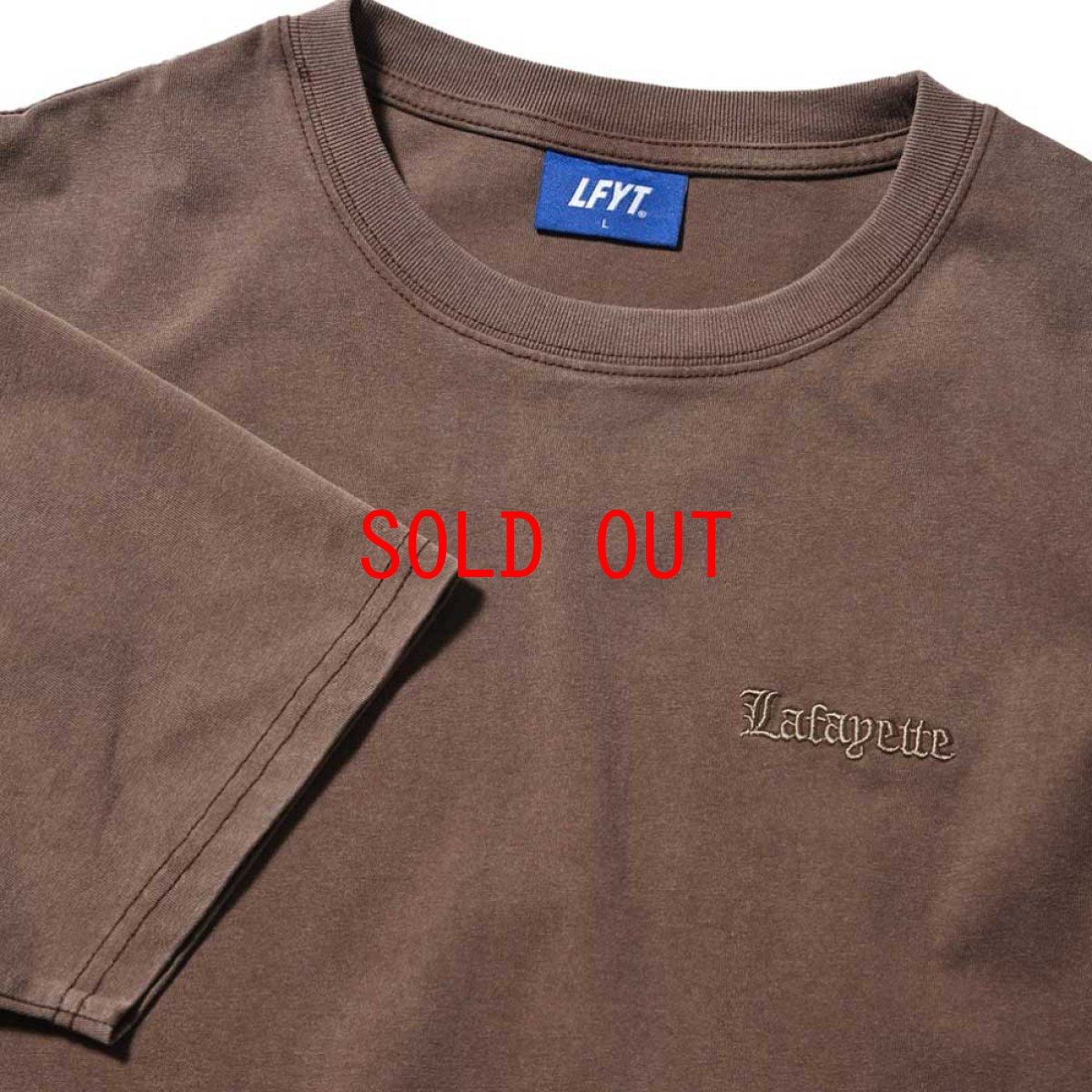 画像6: Old English Logo S/S Pigment Dyed Tee BRN オールドイングリッシュ ピグメント ロゴ 半袖 Tシャツ (6)