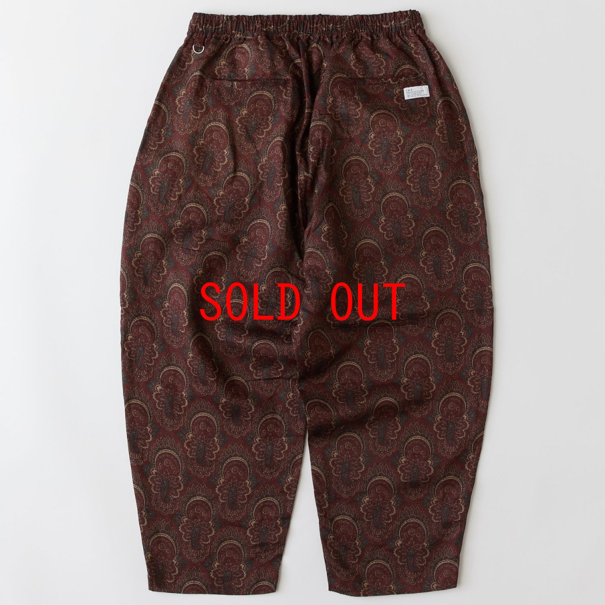 画像3: MEGATILE LIBERTY Wide Chino Paisley Pants MRN ワイド ペイズリー パンツ (3)