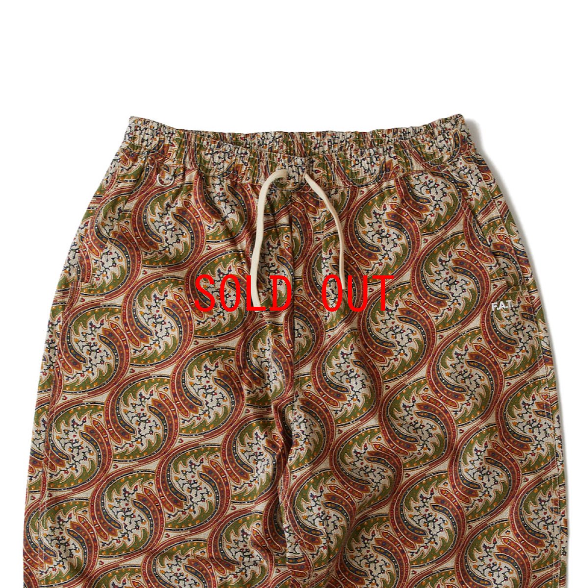 画像8: LIBERSAIC LIBERTY Wide Paisley Pants BEG ワイド ペイズリー イージー パンツ (8)