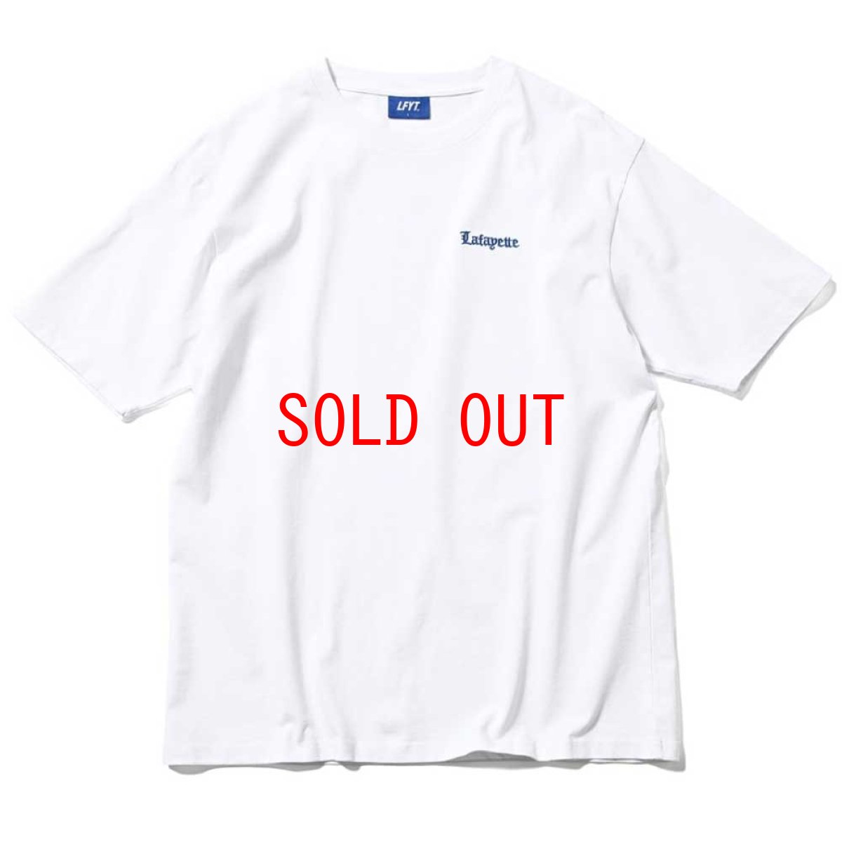 画像1: Old English Logo S/S Pigment Dyed Tee WHT オールドイングリッシュ ピグメント ロゴ 半袖 Tシャツ (1)