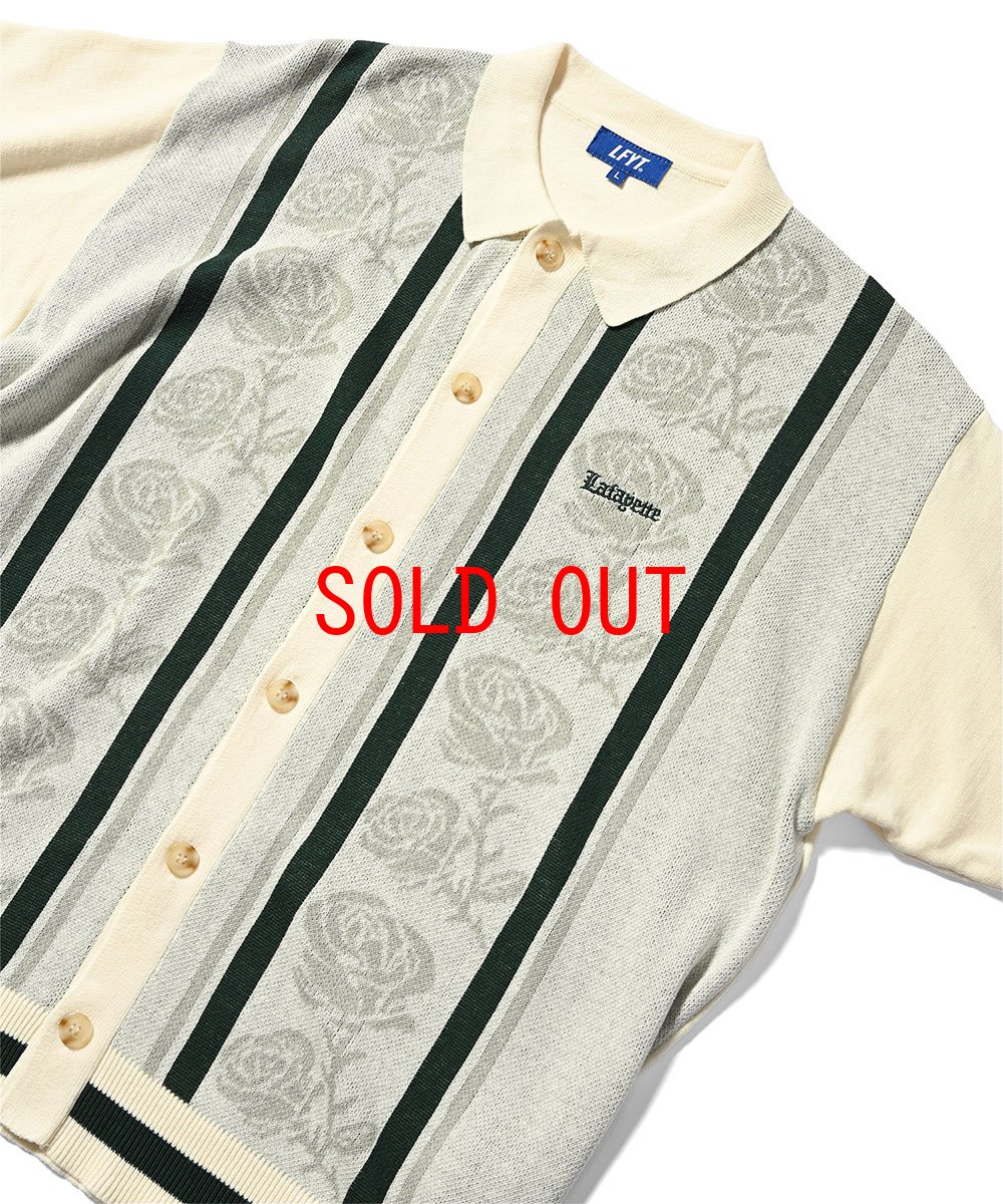 画像7: Rose Summer Knit Shirt White サマー ニット 半袖 シャツ (7)