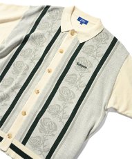 画像7: Rose Summer Knit Shirt White サマー ニット 半袖 シャツ (7)