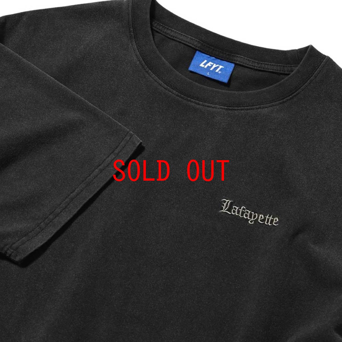 画像3: 【LFYT 沖縄 Tシャツ セレクトショップ】 Old English Logo S/S Pigment Dyed Tee BLK オールドイングリッシュ ピグメント ロゴ 半袖 シャツ (3)