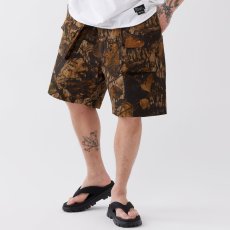 画像9: HALFFIELD Wide Cargo Shorts Half Pants BRN ワイド ツリーカモ ベイカー ショーツ イージー ハーフ パンツ (9)