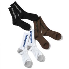 画像1: Logo Crew Socks ロゴ クルー ソックス 靴下 (1)