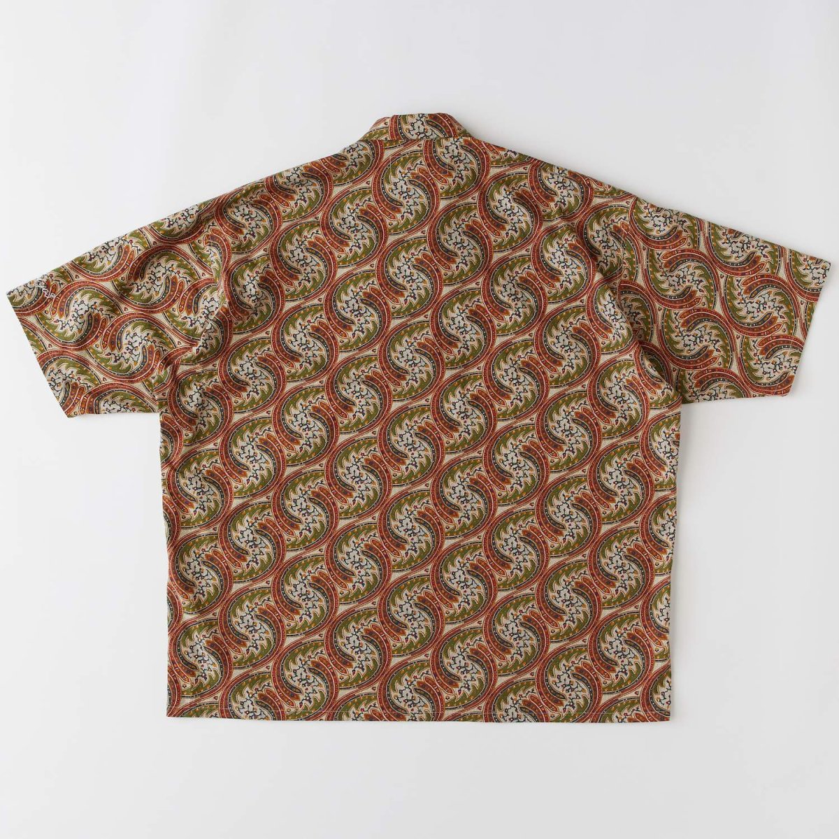 画像3: FIBERSAIC LIBERTY S/S Paisley Shirts BEG 半袖 ペイズリー リップストップ シャツ (3)