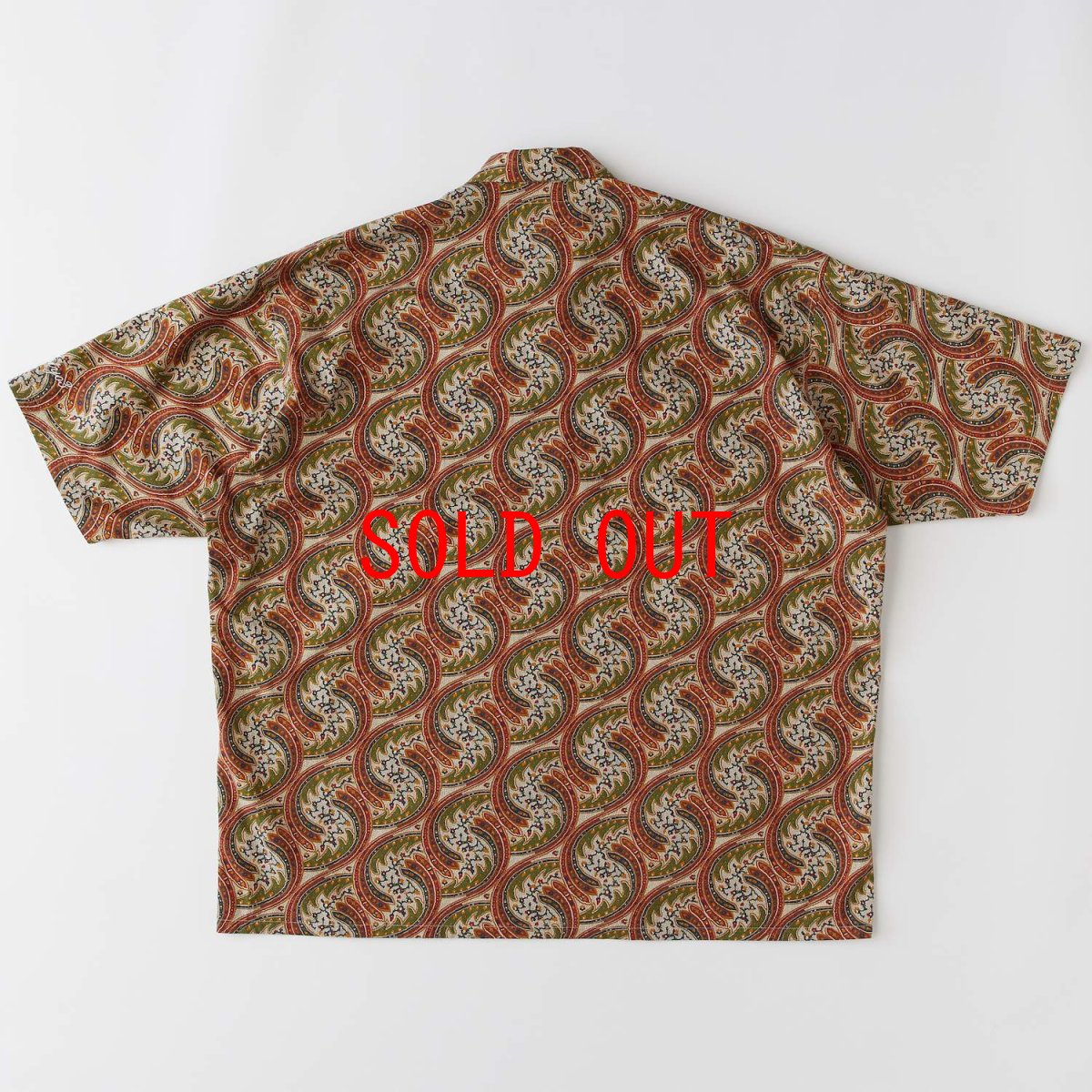 画像3: FIBERSAIC LIBERTY S/S Paisley Shirts BEG 半袖 ペイズリー リップストップ シャツ (3)