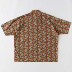 画像3: FIBERSAIC LIBERTY S/S Paisley Shirts BEG 半袖 ペイズリー リップストップ シャツ (3)
