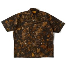 画像2: MEGAFIELD S/S Treecamo Shirts BRN ハンティング ツリーカモ 半袖 シャツ (2)