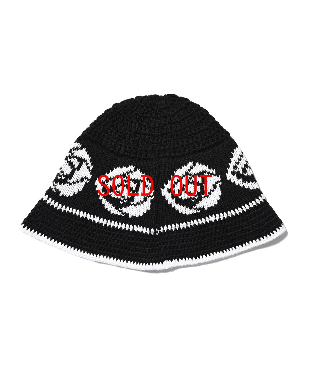 画像11: Rose Knit Bucket Hat ローズ ニット バケット ハット 帽子 (11)