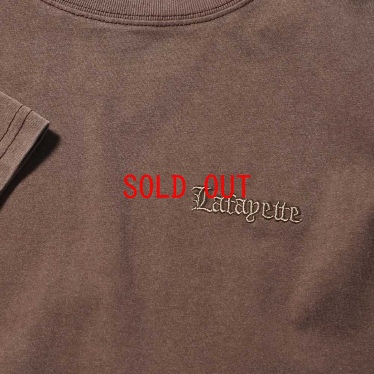 画像4: Old English Logo S/S Pigment Dyed Tee BRN オールドイングリッシュ ピグメント ロゴ 半袖 Tシャツ (4)