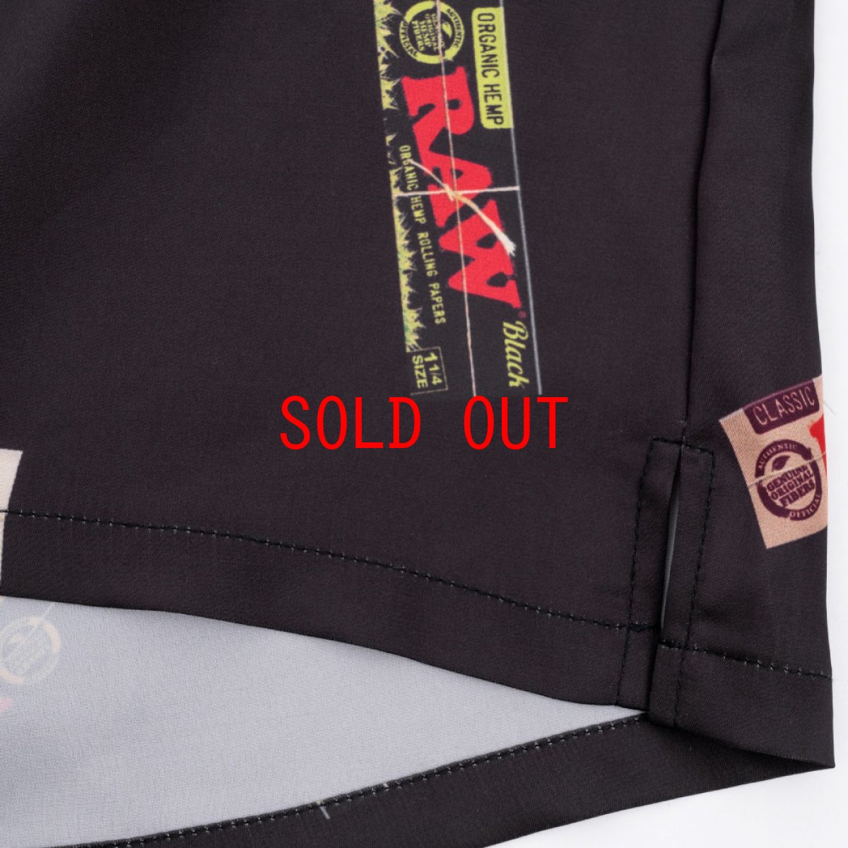 画像9: x Raw Papers OpenCollar S/S Shirt BLK ロウ 半袖 オープンカラー 柄シャツ (9)