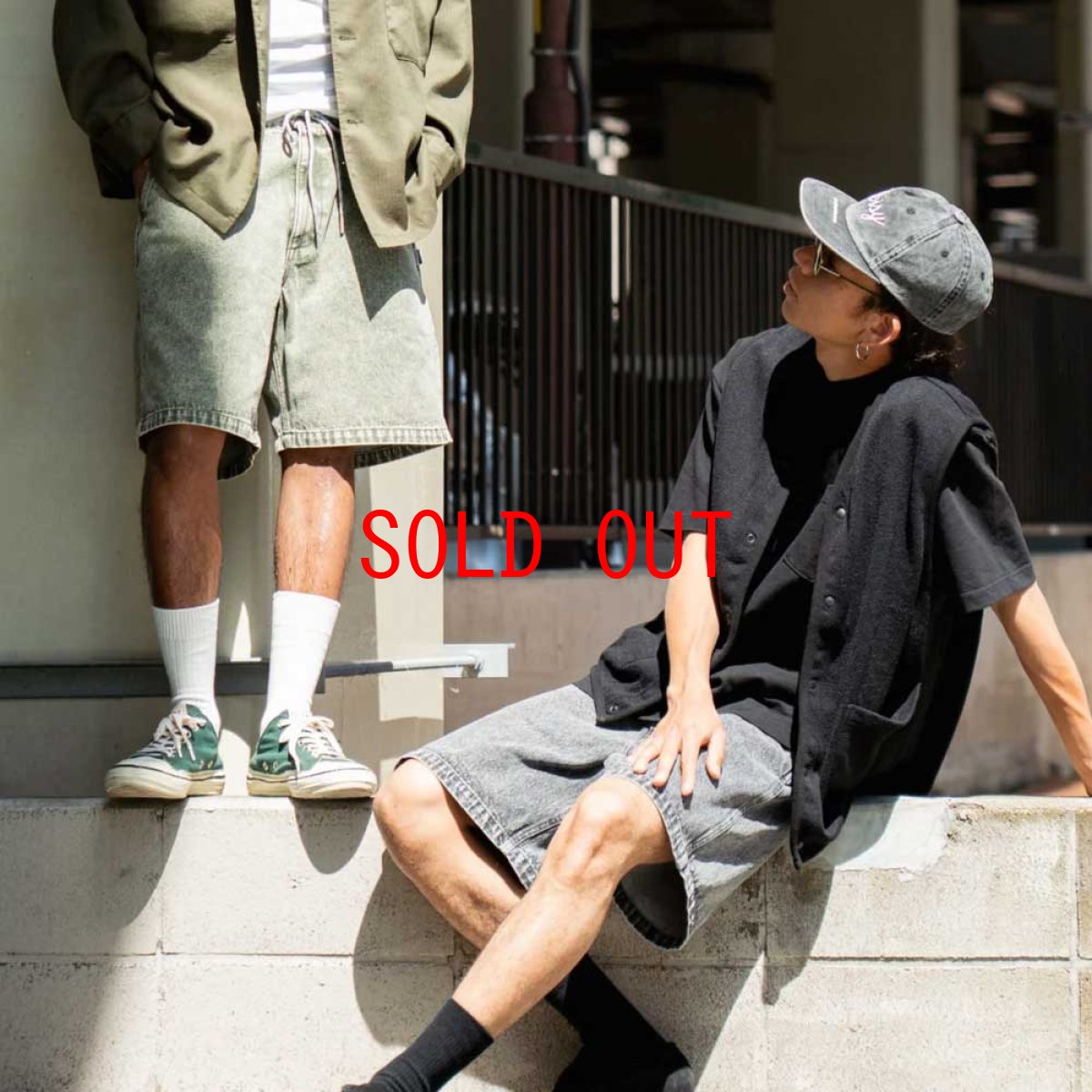 画像7: Washed Summer Shorts BLU ケミカル ウォッシュ カラー デニム ショーツ (7)