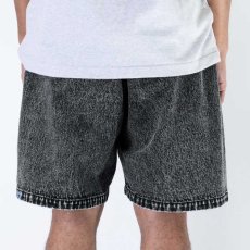 画像3: Washed Summer Shorts BLK ケミカル ウォッシュ カラー デニム ショーツ (3)