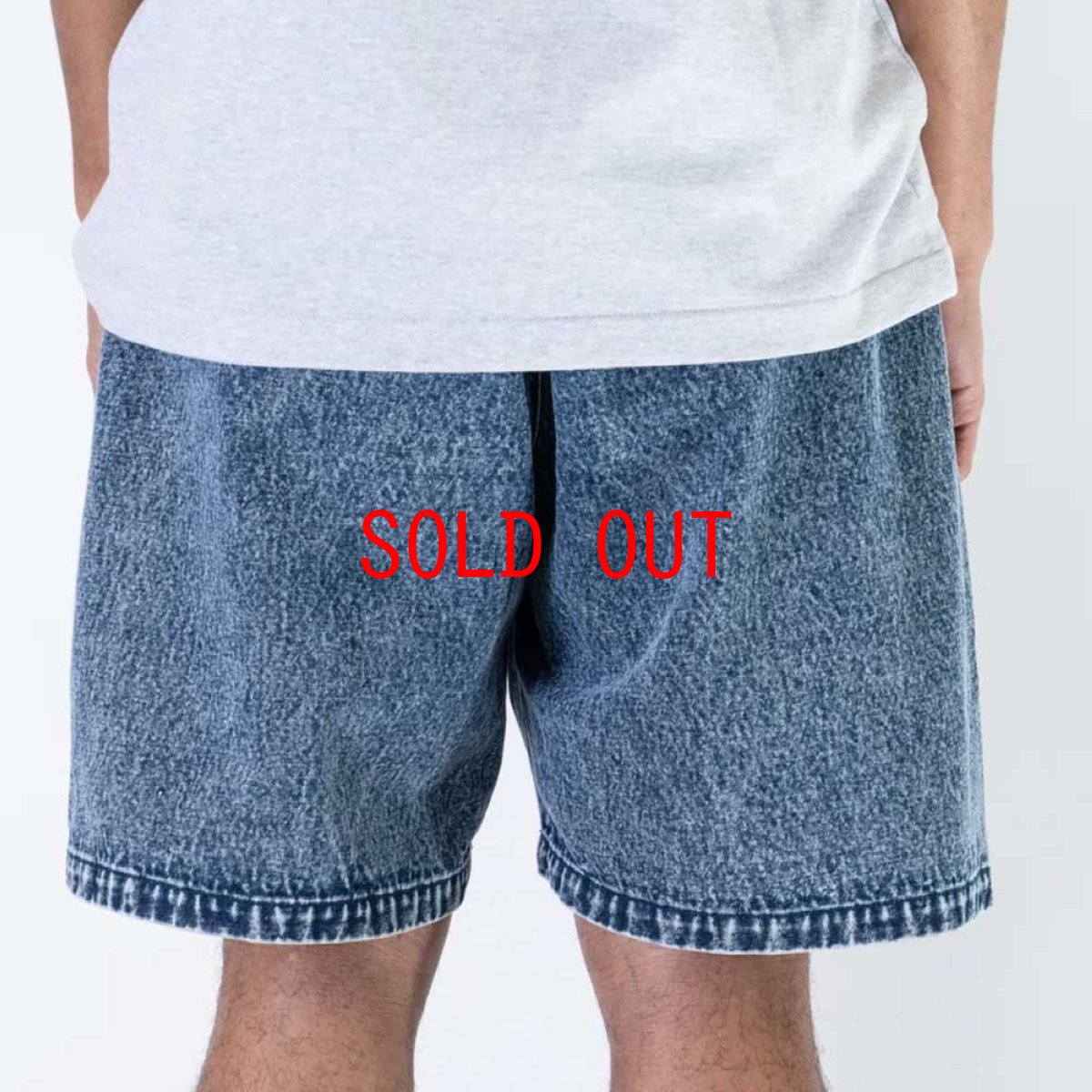 画像5: Washed Summer Shorts BLU ケミカル ウォッシュ カラー デニム ショーツ (5)