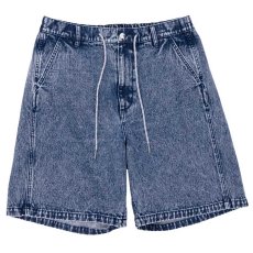 画像2: Washed Summer Shorts BLU ケミカル ウォッシュ カラー デニム ショーツ (2)